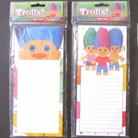 Qty 2 Trolls List Pads Ruled 9" x 4 NEW - Picture 1 of 1